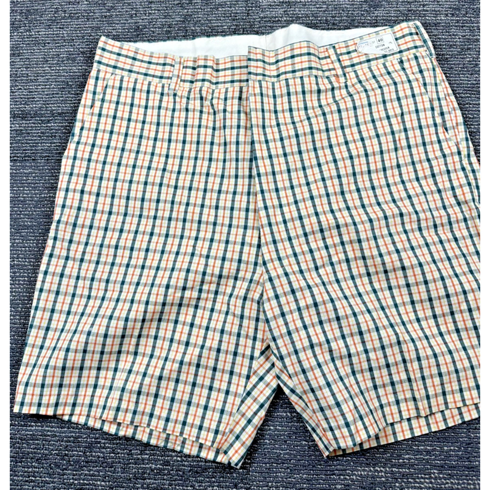 Incredible NWT JC Penney NOS Plaid Mens Shorts Size 40